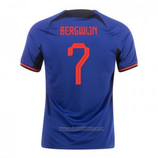 Camiseta del Paises Bajos Jugador Bergwijn 2ª Equipacion 2022