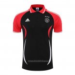 Camiseta Polo del Ajax 2022-2023 Negro y Rojo