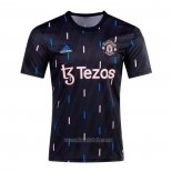 Camiseta Pre Partido del Manchester United 2022 Negro