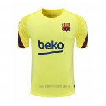 Camiseta de Entrenamiento Barcelona 2020-2021 Amarillo