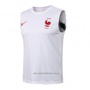 Camiseta de Entrenamiento Francia Sin Mangas 2021-2022 Blanco