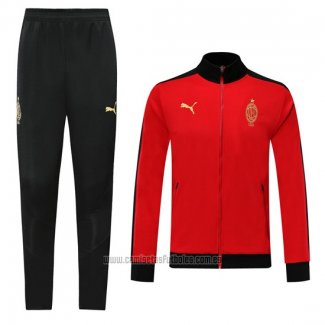 Chandal de Chaqueta del AC Milan 120 Anos 2019 Rojo