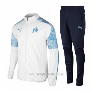 Chandal de Chaqueta del Olympique Marsella 2019-2020 Blanco