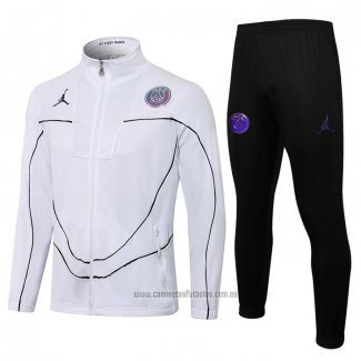 Chandal de Chaqueta del Paris Saint-Germain Jordan 2021-2022 Blanco