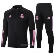 Chandal de Chaqueta del Real Madrid Nino 2020-2021 Negro