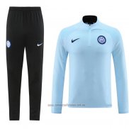 Chandal de Sudadera del Inter Milan 2023-2024 Azul Claro