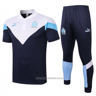 Conjunto Polo Olympique Marsella 2020-2021 Azul