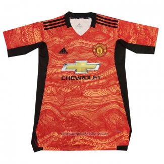 Tailandia Camiseta del Manchester United Portero 2021-2022 Naranja