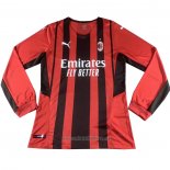 Camiseta del AC Milan 1ª Equipacion Manga Larga 2021-2022