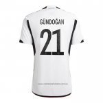 Camiseta del Alemania Jugador Gundogan 1ª Equipacion 2022