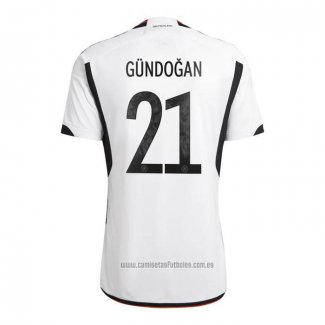 Camiseta del Alemania Jugador Gundogan 1ª Equipacion 2022