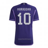 Camiseta del Argentina Jugador Maradona 2ª Equipacion 2022