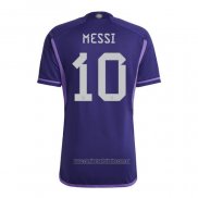 Camiseta del Argentina Jugador Messi 2ª Equipacion 2022