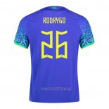 Camiseta del Brasil Jugador Rodrygo 2ª Equipacion 2022