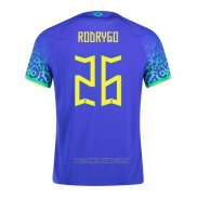 Camiseta del Brasil Jugador Rodrygo 2ª Equipacion 2022
