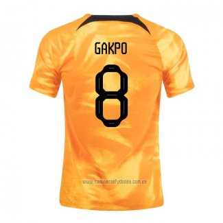 Camiseta del Paises Bajos Jugador Gakpo 1ª Equipacion 2022