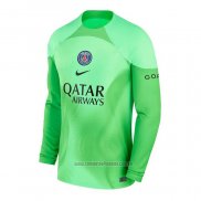 Camiseta del Paris Saint-Germain Portero Manga Larga 2022-2023 Verde