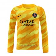 Camiseta del Paris Saint-Germain Portero Manga Larga 2023-2024 Amarillo