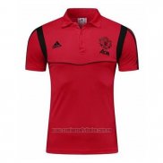 Camiseta Polo del Manchester United 2019-2020 Rojo