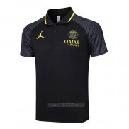 Camiseta Polo del Paris Saint-Germain Jordan 2023-2024 Negro