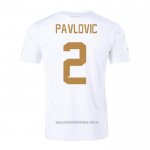 Camiseta del Serbia Jugador Pavlovic 2ª Equipacion 2022