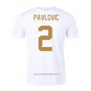 Camiseta del Serbia Jugador Pavlovic 2ª Equipacion 2022