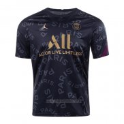 Camiseta de Entrenamiento Paris Saint-Germain Jordan 2020-2021 Negro
