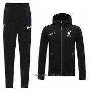 Chandal con Capucha del Liverpool 2020-2021 Negro