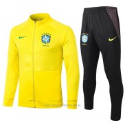 Chandal de Chaqueta del Brasil 2020-2021 Amarillo