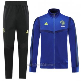 Chandal de Chaqueta del Manchester United Nino 2019-2020 Azul