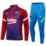 Chandal de Sudadera del Barcelona 2021-2022 Rojo