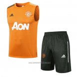 Chandal del Manchester United Sin Mangas 2021-2022 Naranja