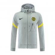 Chaqueta con Capucha del Chelsea 2021-2022 Gris