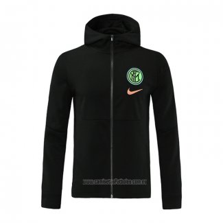 Chaqueta con Capucha del Inter Milan 2021 Negro