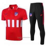 Conjunto Polo Atletico Madrid 2020-2021 Rojo