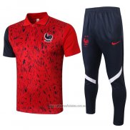 Conjunto Polo Francia 2020-2021 Rojo