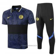 Conjunto Polo Inter Milan 2020-2021 Azul y Negro