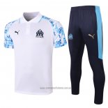 Conjunto Polo Olympique Marsella 2020-2021 Blanco