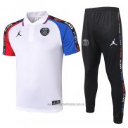 Conjunto Polo Paris Saint-Germain Jordan 2020-2021 Blanco