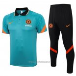 Conjunto Polo del Chelsea 2021-2022 Verde