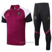 Conjunto Polo del Paris Saint-Germain 2020-2021 Purpura