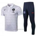 Conjunto Polo del Paris Saint-Germain 2021-2022 Blanco