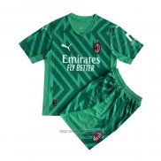 Camiseta del AC Milan Portero Nino 2023-2024 Verde