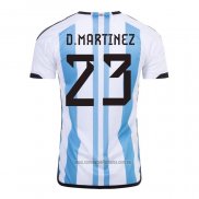 Camiseta del Argentina Jugador D.Martinez 1ª Equipacion 2022