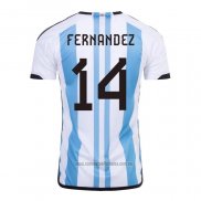 Camiseta del Argentina Jugador Fernandez 1ª Equipacion 2022