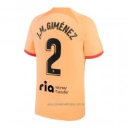 Camiseta del Atletico Madrid Jugador J.M.Gimenez 3ª Equipacion 2022-2023
