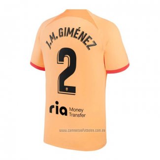 Camiseta del Atletico Madrid Jugador J.M.Gimenez 3ª Equipacion 2022-2023