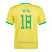 Camiseta del Brasil Jugador Antony 1ª Equipacion 2022