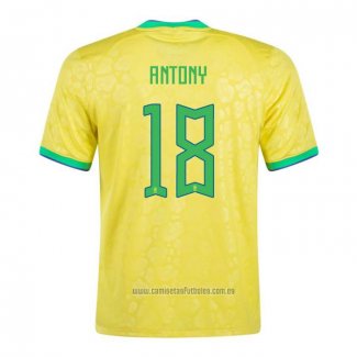 Camiseta del Brasil Jugador Antony 1ª Equipacion 2022