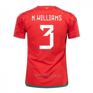 Camiseta del Gales Jugador N.Williams 1ª Equipacion 2022